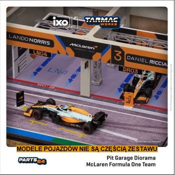 McLaren Formula 1 Team Pit Garage Diorama 1/64 Tarmac Works