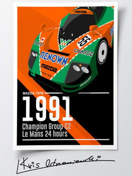 Mazda 787B Plakat