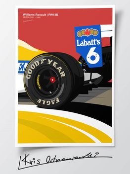 Williams FW14B Plakat