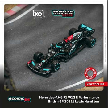 Lewis Hamilton Mercedes-AMG F1 W12 E Performance British Grand Prix 2021 Winner #44 1/64 Tarmac Works