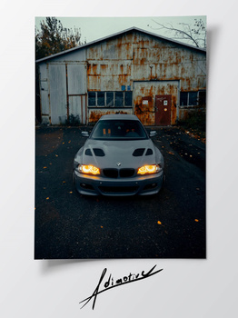 BMW 3 E46 Plakat