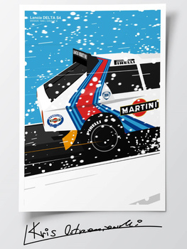 Lancia Delta S4 Plakat