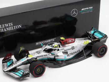 Lewis Hamilton Mercedes-AMG Petronas F1 W13 E Performance Spanish GP 2022 #44 1/18 Minichamps