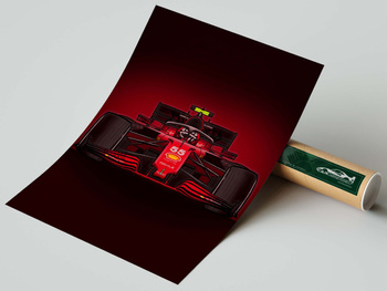 Ferrari SF21 Plakat Carlos Sainz