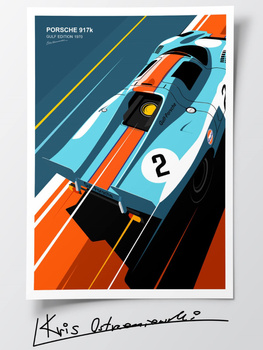 Porsche 917K Gulf Edition 1970 Plakat