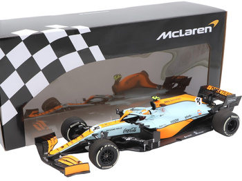 Lando Norris McLaren MCL35M Monaco GP 2021 Formuła 1 #4 1/18 Minichamps