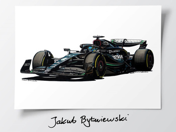 Mercedes-AMG F1 W14 E Performance Plakat George Russell