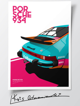 Porsche 934 Vaillant Edition Plakat