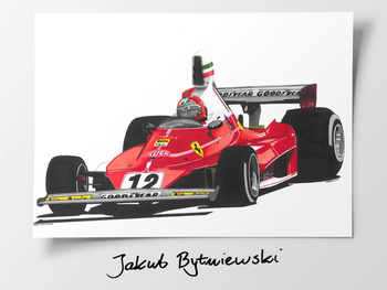 Ferrari 312T Plakat Niki Lauda