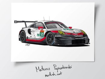 Porsche 911 RSR Plakat