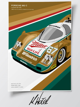 Porsche 962C Le Mans Plakat