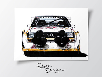 Audi Quattro S1 Plakat