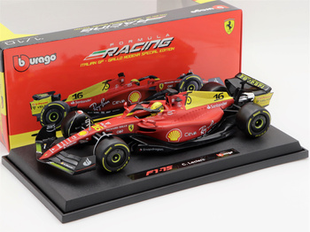 Charles Leclerc Ferrari F1-75 2022 Italian GP Giallo Modena Special Edition F1 #16 1/18 Bburago