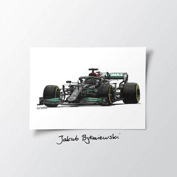 Mercedes-AMG F1 W12 E Performance Plakat Lewis Hamilton