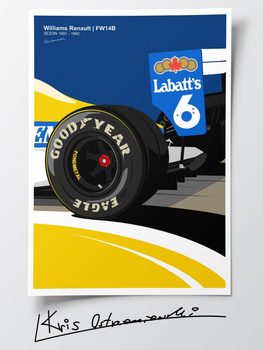 Williams FW14B Plakat