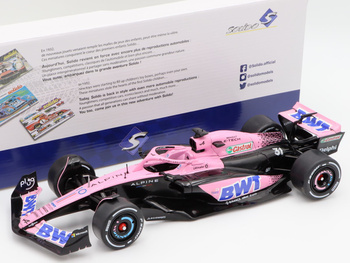 Alpine A523 Presentation Launch Livery 2023 Pink Ocon Gasly 1/18 Solido