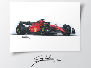 Ferrari F1-75 Plakat Charles Leclerc