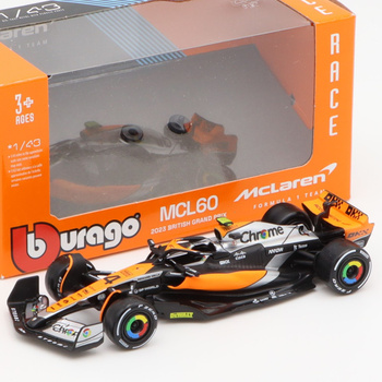 Lando Norris McLaren MCL60 #4 2nd British GP 2023 1/43 Bburago